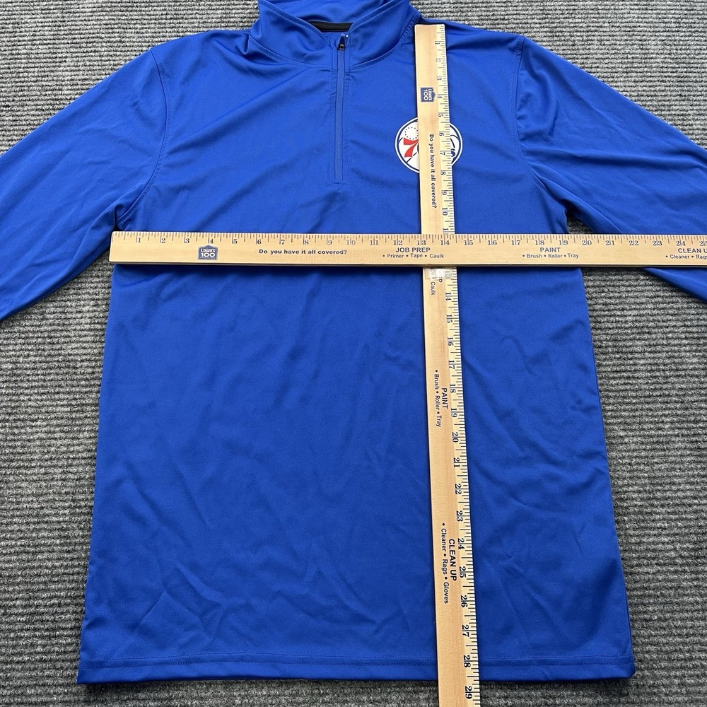Philadelphia 76ers 1/4‎ Zip Sweater Men's Size Medium NBA Ultra Game Performance - Picture 5 of 5